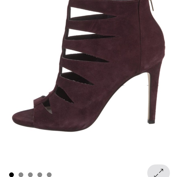 Saks Fifth Avenue Women's Heeled Boots - Deep Purple - Picture 7 of 12